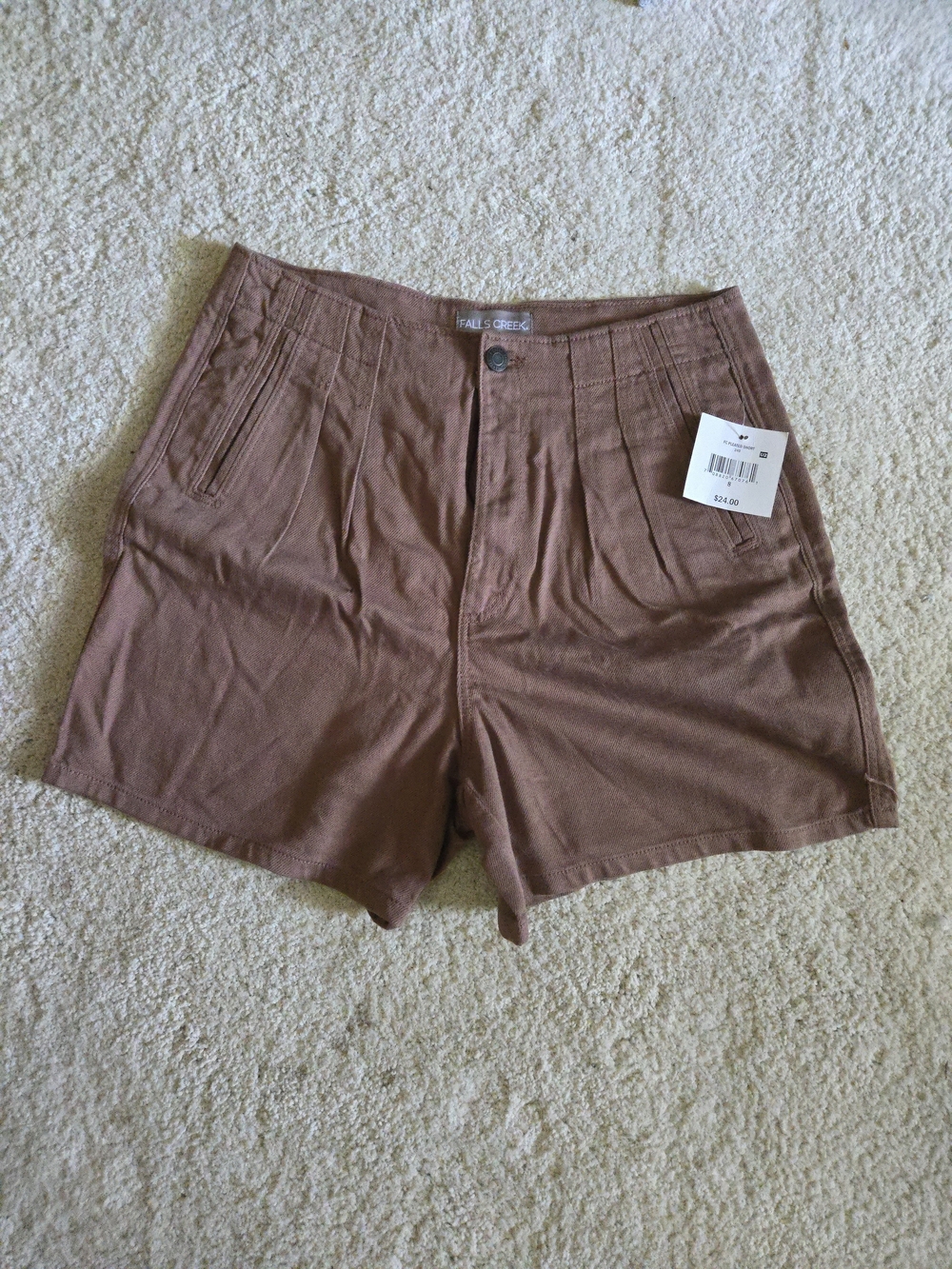 Falls Creek High-Rise Brown Women's Shorts